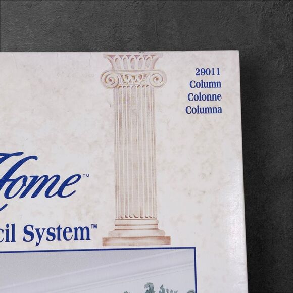 Vintage Plaid Elegant Home Stencils Set of 3 Tuscan French Country 1996 NOS - Picture 10 of 12